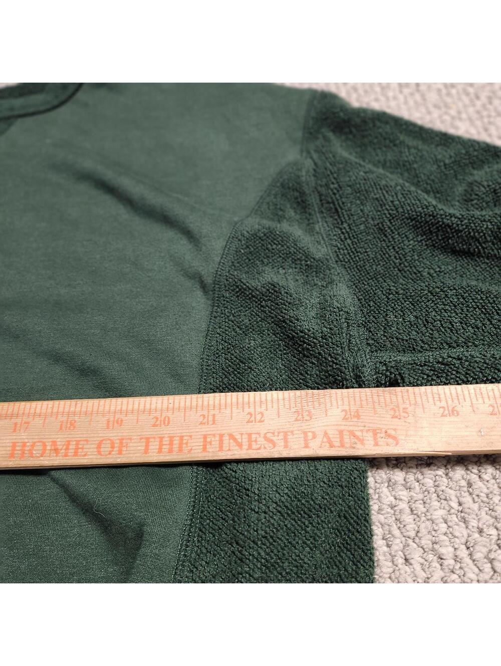 aerie Green Medium Fleece Panel Sweatshirt Pullover - Picture 2 of 9